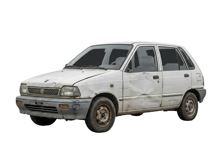 Auto compacte en fin de vie